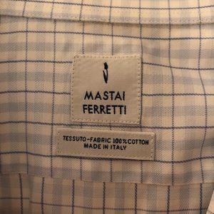 Mastai Ferretti blue check dress shirt